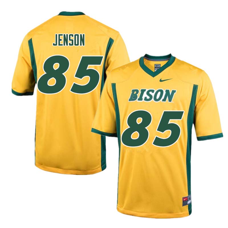 Men #85 Nate Jenson North Dakota State Bison College Football Jerseys Sale-Yellow - Click Image to Close